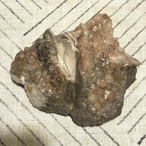 Pink lithium quartz cluster from Brazil